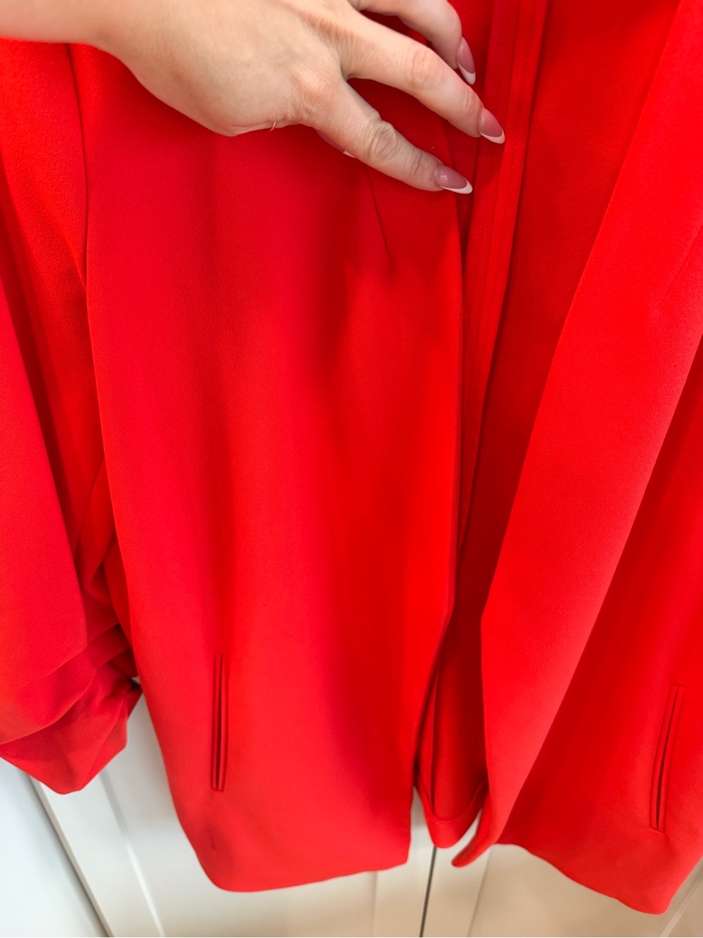 DKNY Bright Red Open-Front Blazer - Picture 4 of 4
